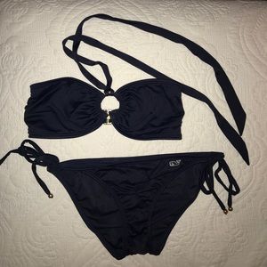 Navy Vineyard Vines Logo Bathing Suit Swim Suit