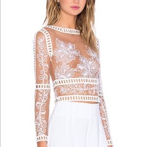 For Love and Lemons Desert Nights Crop Top