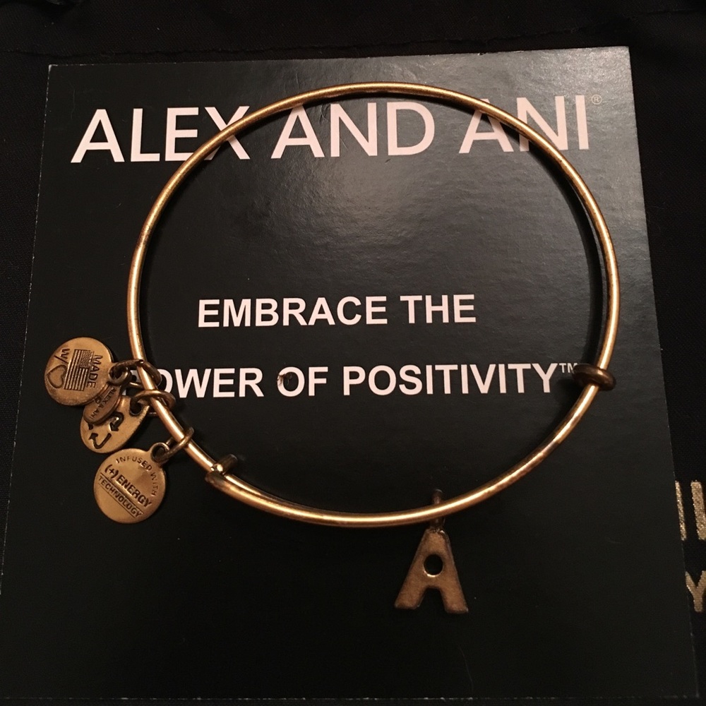 Block Letter "A" Bangle