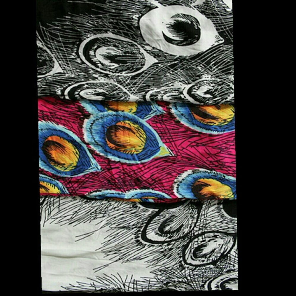 Peacock print maxi dress stretchy - Picture 3 of 3