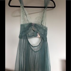 Lace Victoria's Secret Babydoll & Matching Thong