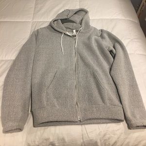 American apparel zip up