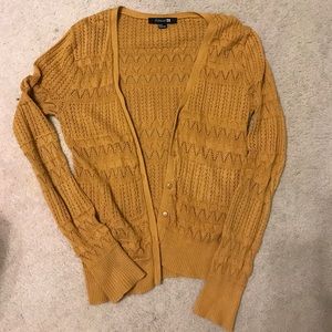 Mustard yellow cardigan
