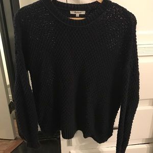 Madewell navy blue knit sweater