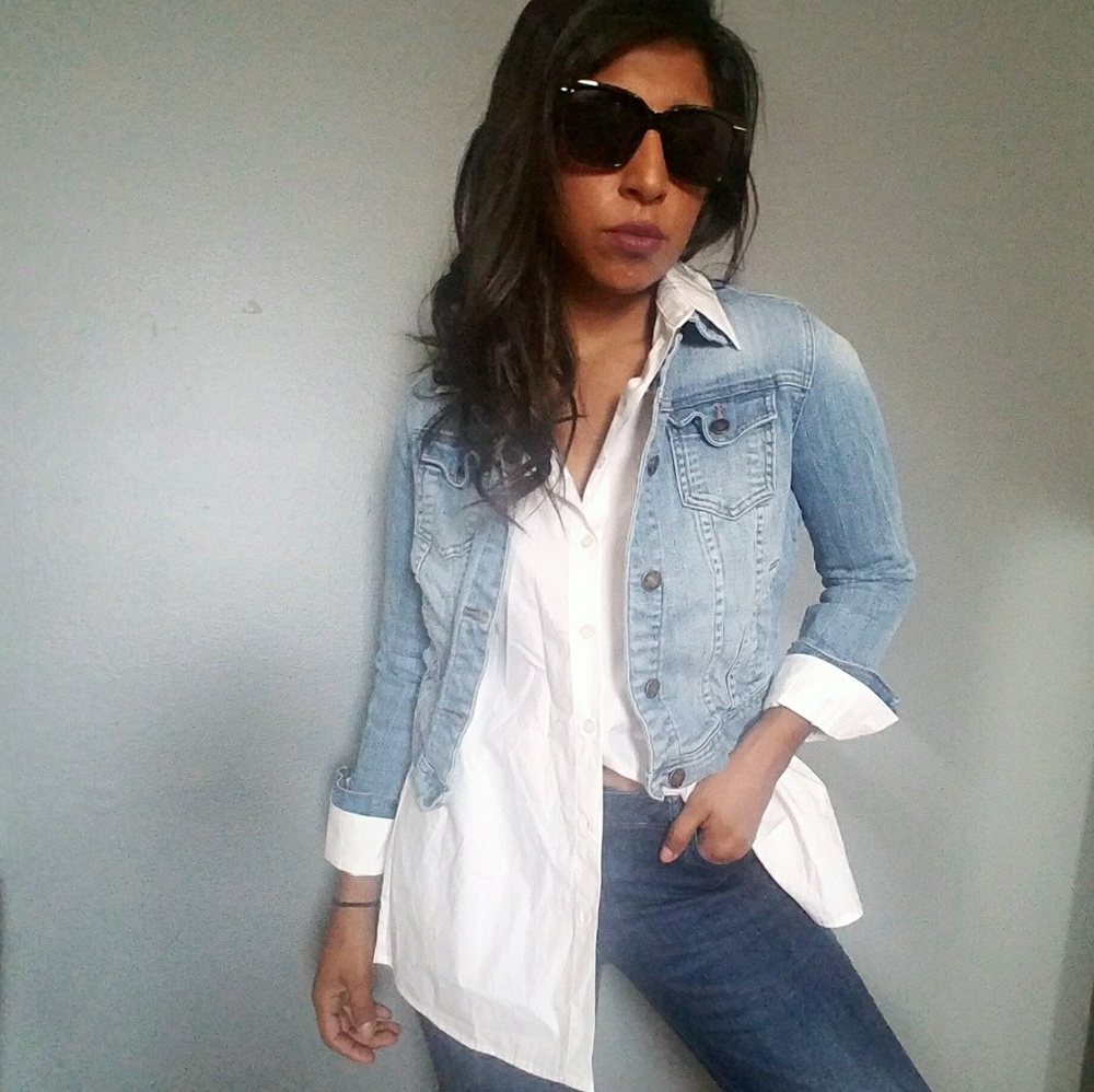 4PACK WHITE COLLARED LACE UP BACK TOP