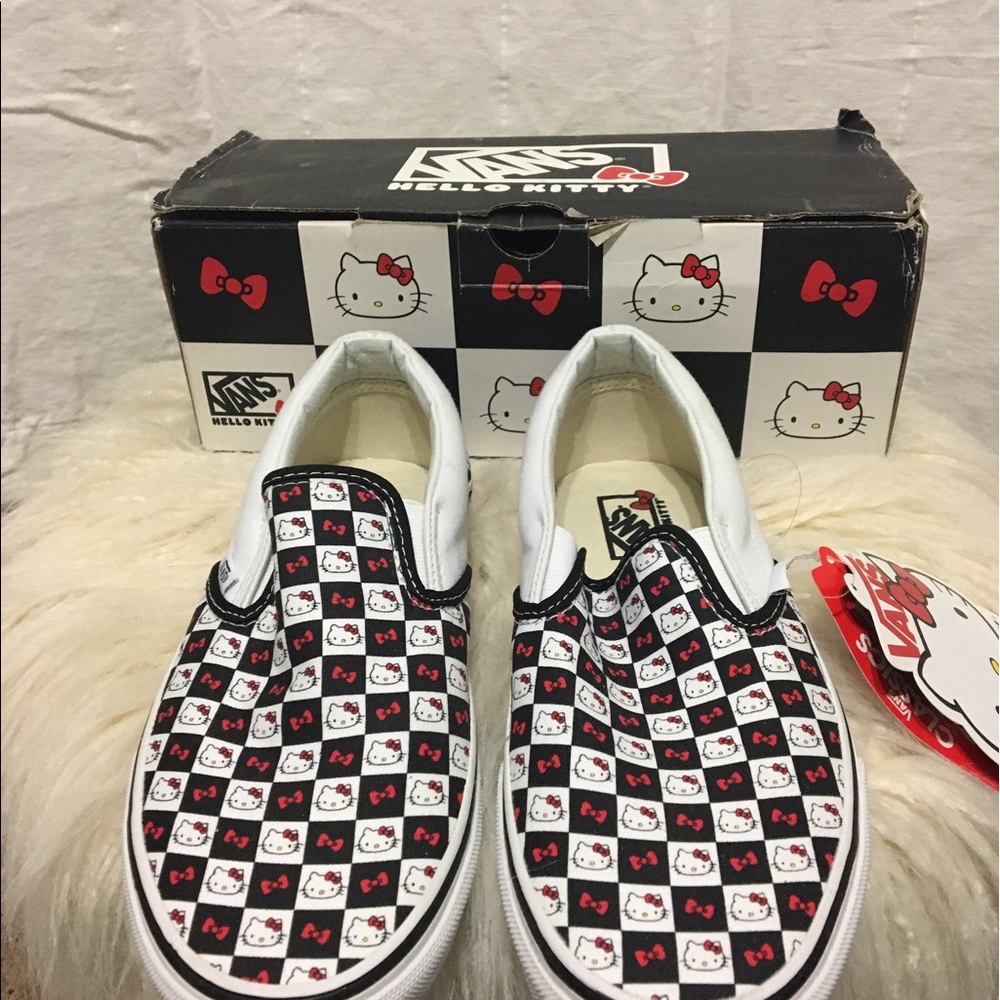 Hello Kitty Classic Slip On Vans. Limited Edition.