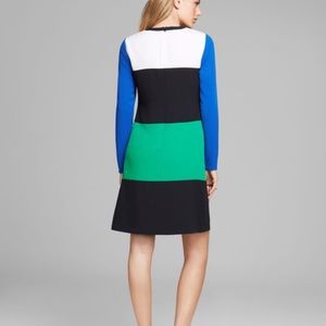 Michael Kors Color Block Long Sleeve Dress