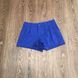 H&M Divided Bright Blue Short Linen Shorts Size 2
