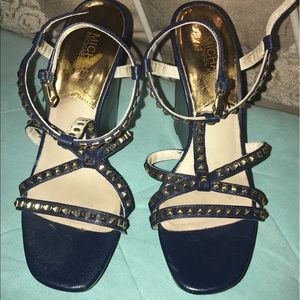 Navy Michael Kors Wedges