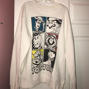 White Toy Story Crew Neck Graphic