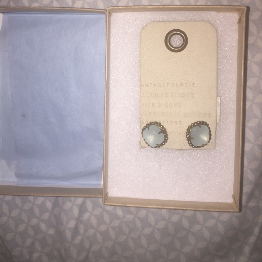 Anthropologie 14k stud earrings