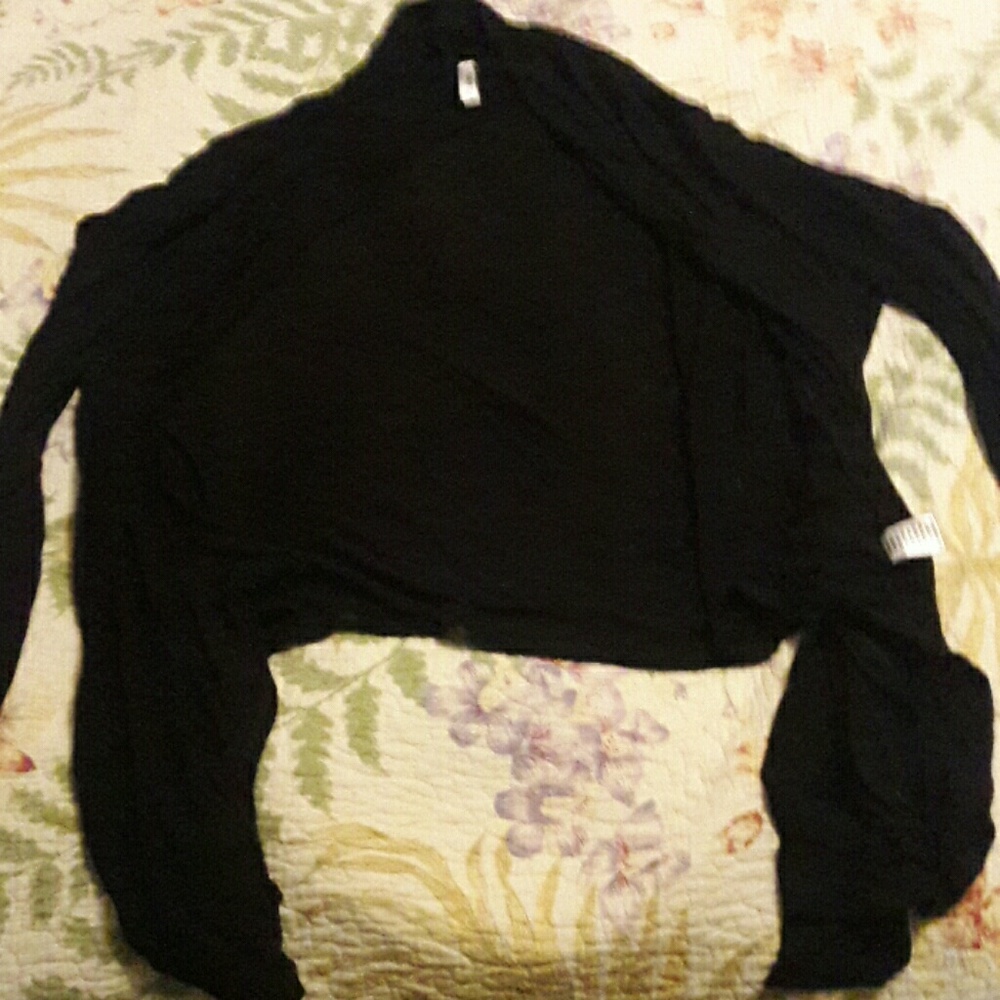 Black sheer cardigan