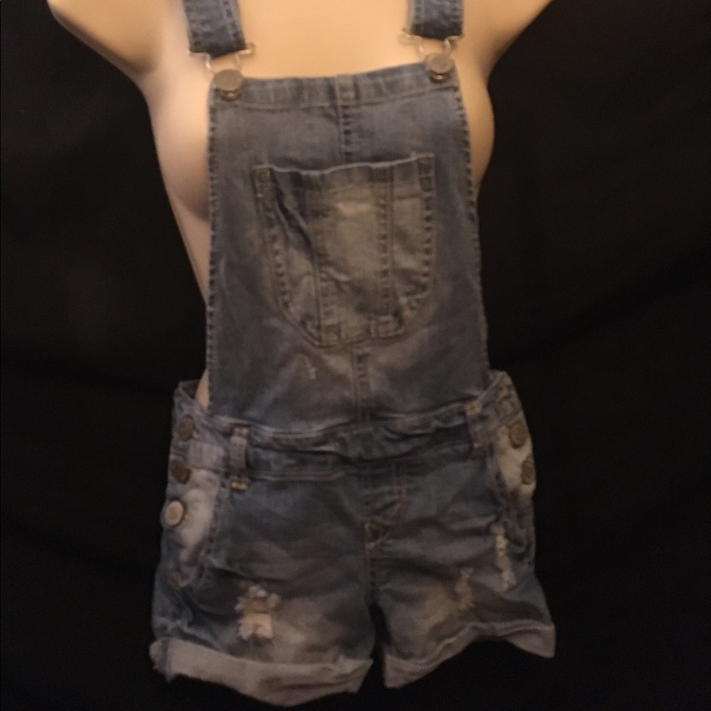 Distressed Short-Alls