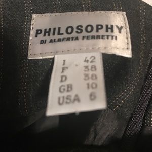 Philosophy by Alberta Ferretti pinstriped skirt!