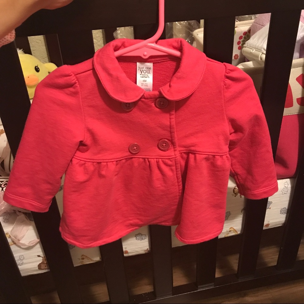 Pink pea coat