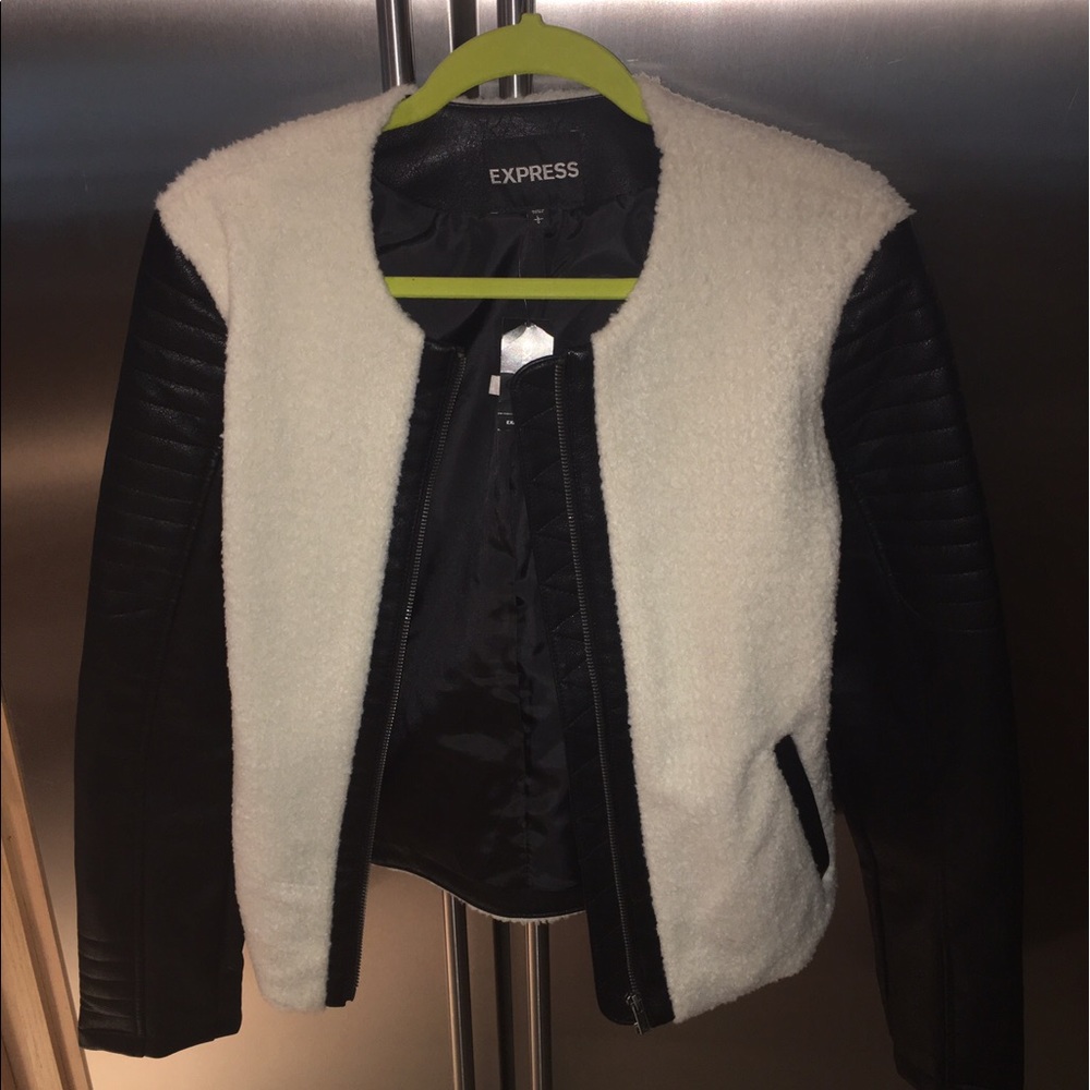 Faux leather jacket