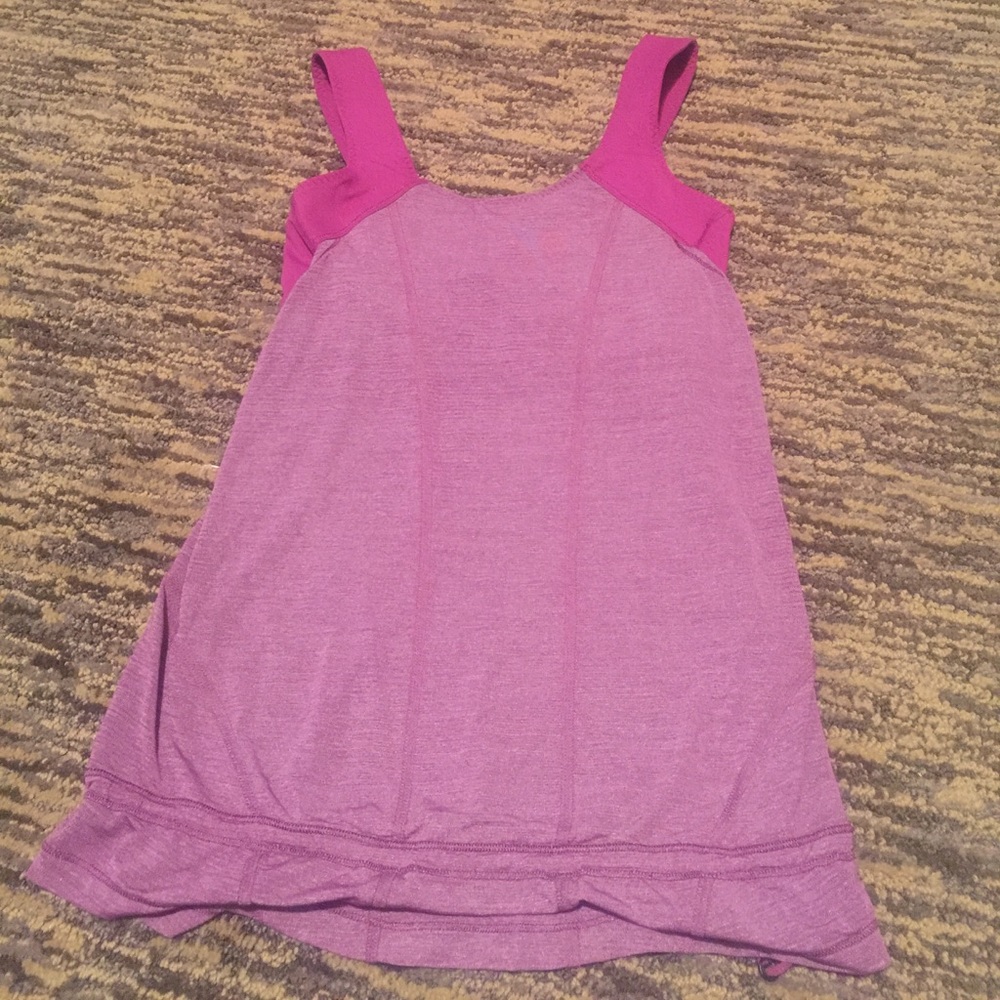 Lululemon tank with sports bra attached. Size 4