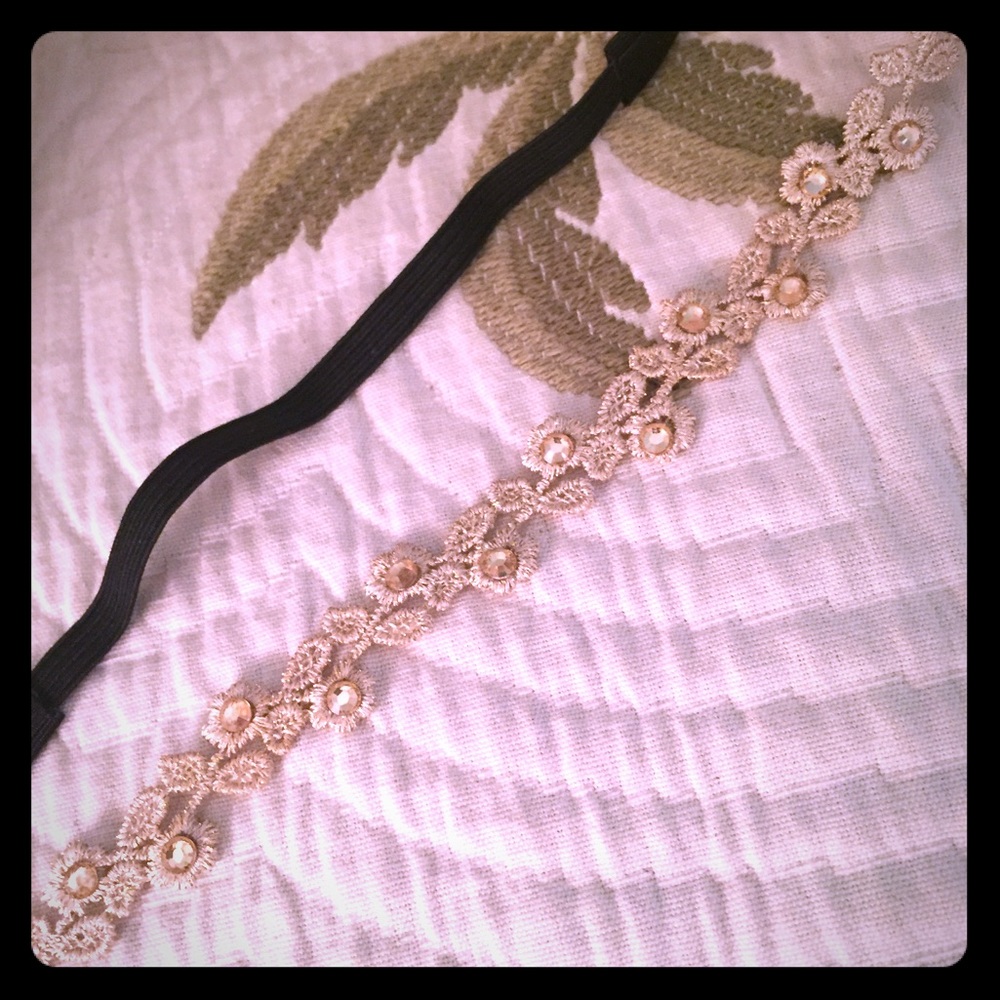 Gold-woven headband