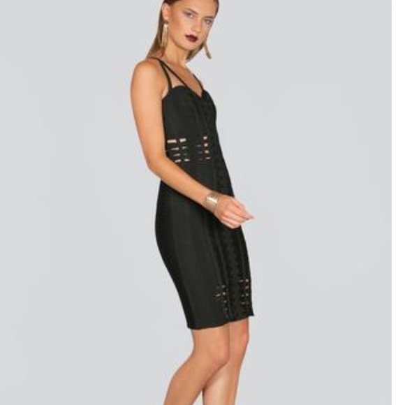 ✨Glam Black Bandage Cut-out Dress✨ - Picture 2 of 2