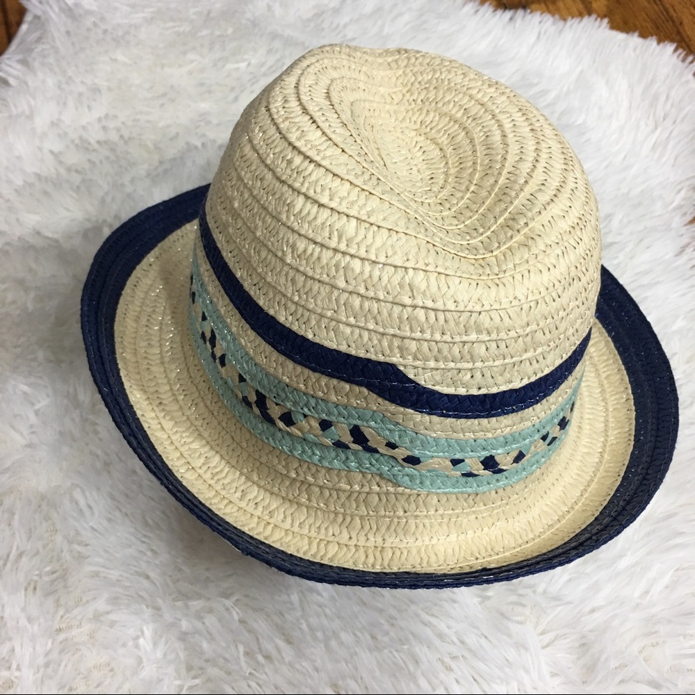 Paper braid fedora hat