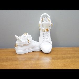 Buscemi 100MM CLIP | WHITE PATENT