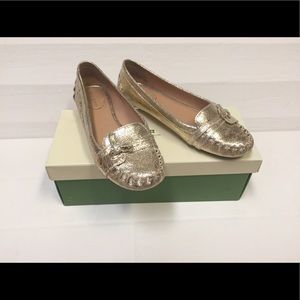 Kate Spade Laura Crinkle Metallic Flat