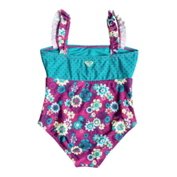 🆕GIRLS ROXY SWEET FLORAL ONE-PIECE SWIMSUIT - Picture 3 of 4