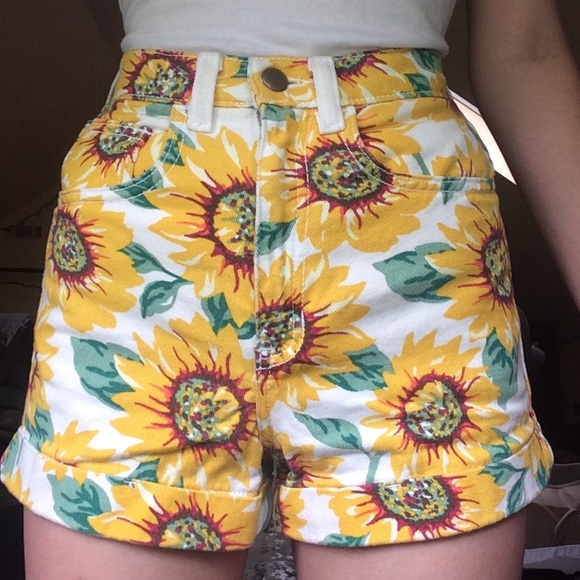 sunflower shorts american apparel