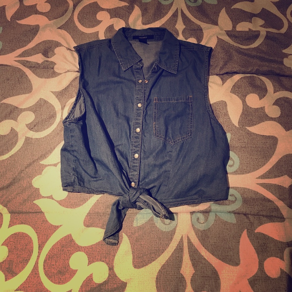 Forever 21 denim crop!