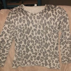 Chico's Sweater Leopard Print size 3 (XL)