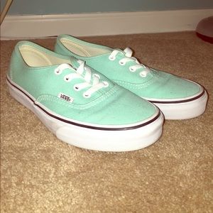Mint green vans