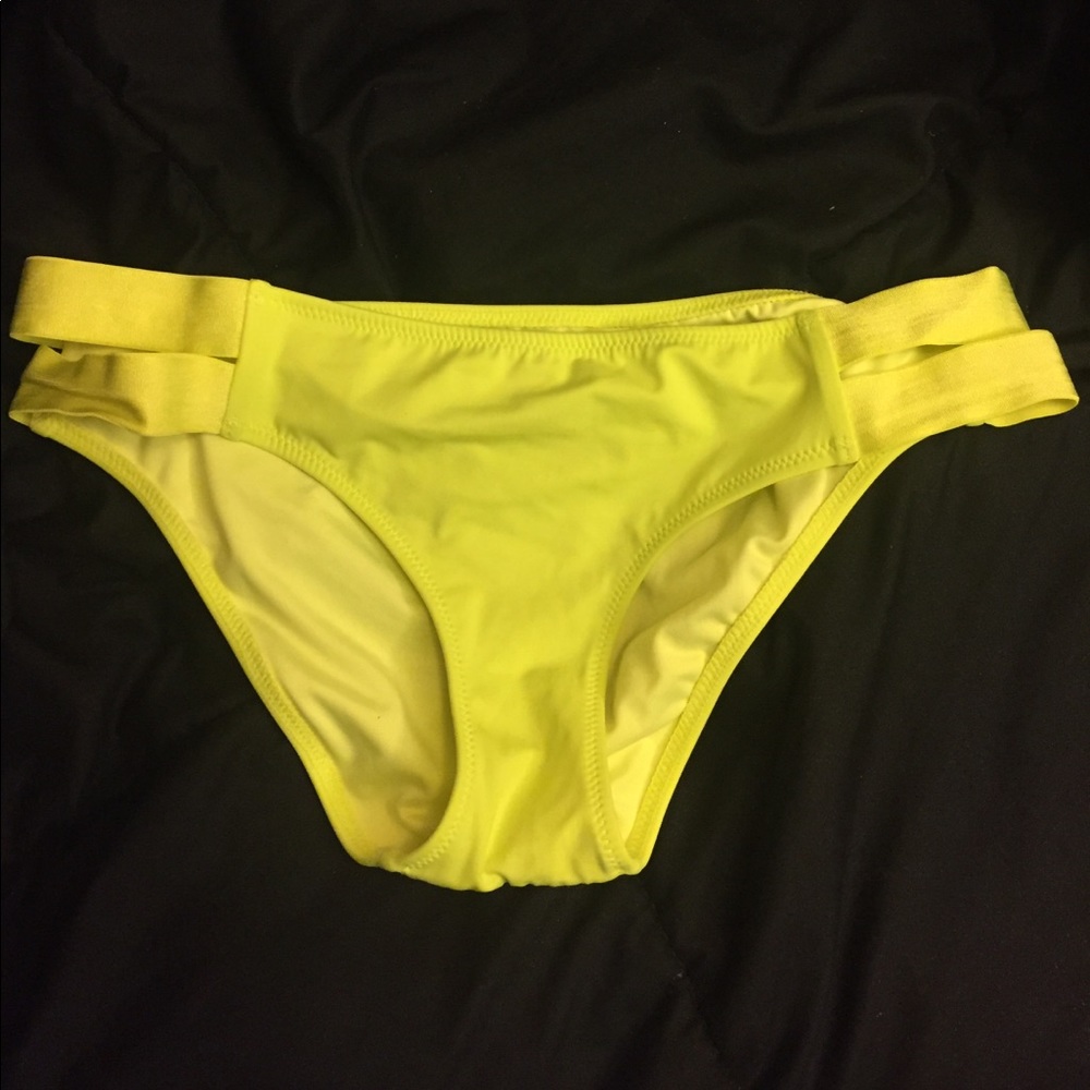 Yellow Victoria's Secret swim bottom size S
