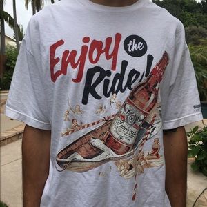 IMKING "Enjoy the Ride" tee in white