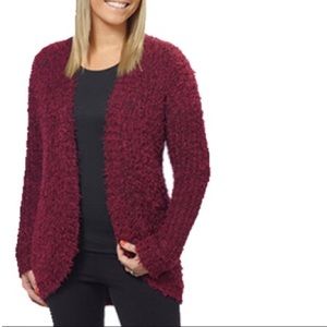 🆕 [Kenzie] Oversized Chunky Wine Cardigan