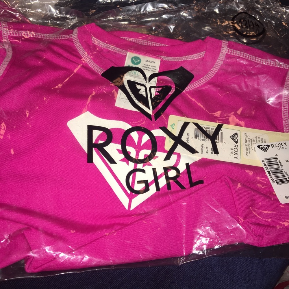 🆕Roxy Girls' Classic Short Sleeve Rashguard - Picture 4 of 4