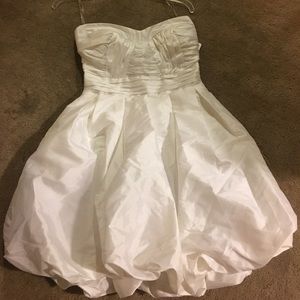 White bubble dress
