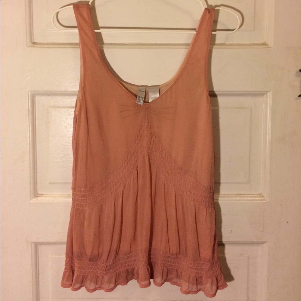 100% Silk Peachy Keen Tank Top
