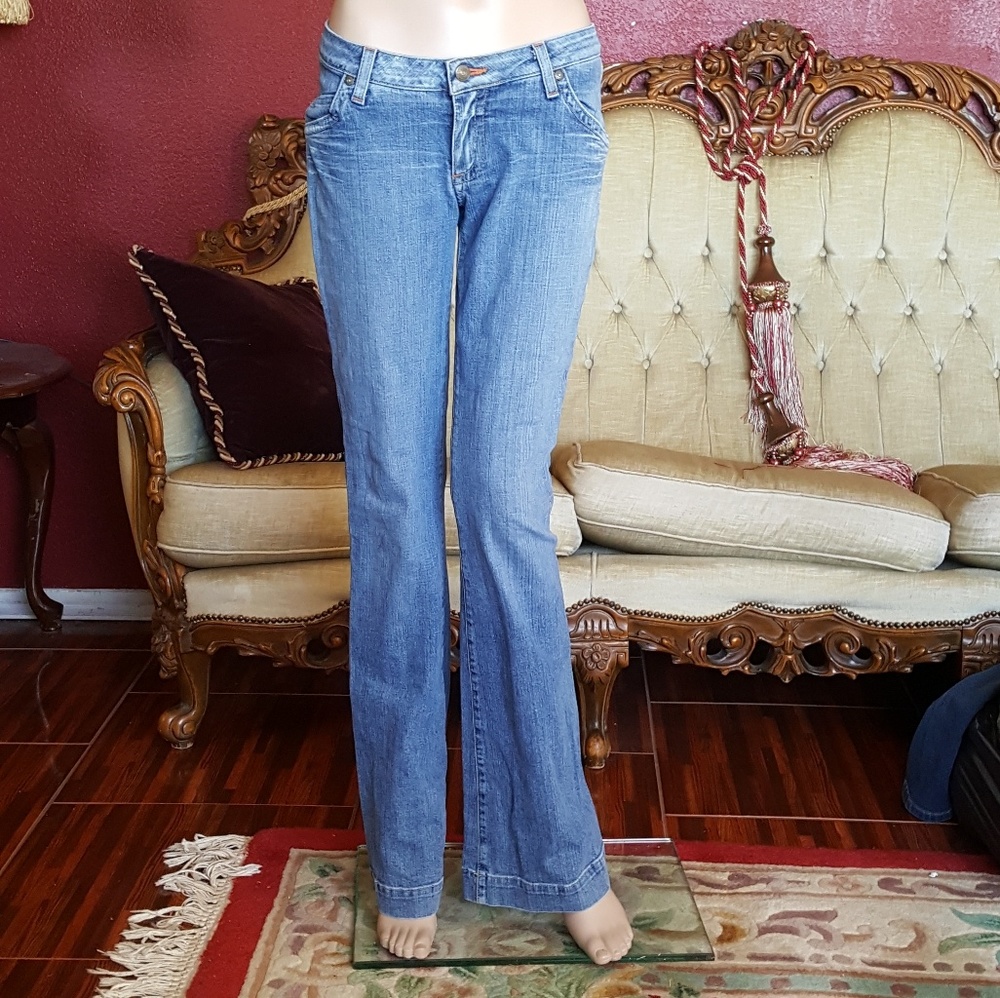 Robins Jeans Sz 30 Women's Flames Distressed FIRM