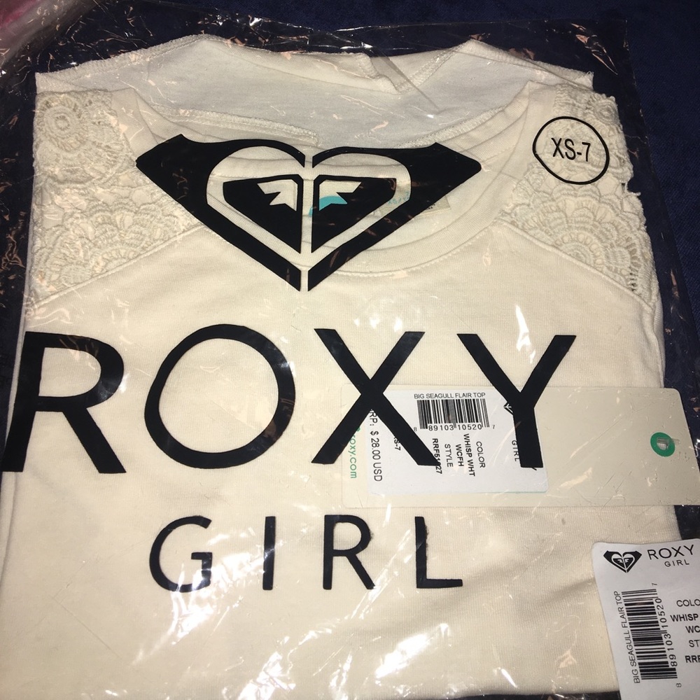 🆕Roxy Girl's Seagull Flair Top (X-Small / 7) - Picture 4 of 4