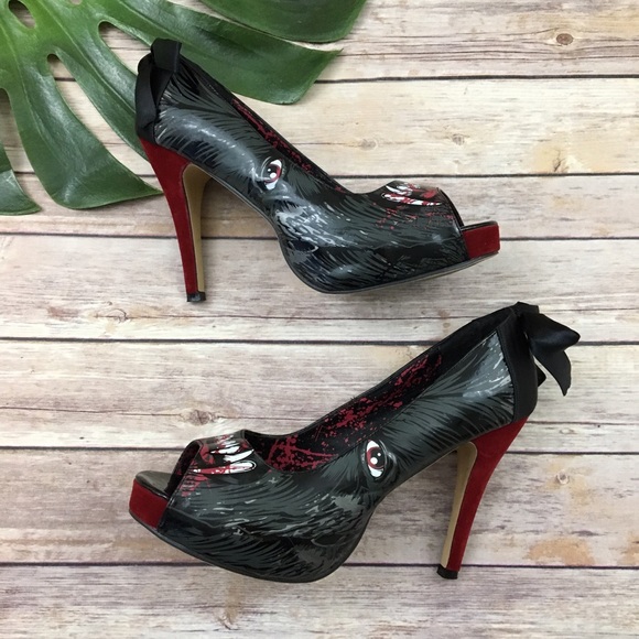 Iron Fist Shoes Iron Fist Werewolf Horror Peep Toe Heels Iron Fist Shoes Iron Fist Werewolf Horror Peep Toe Heels
