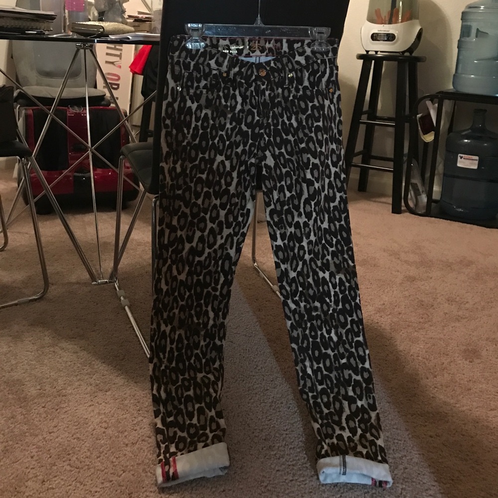 Kate spade Broome street cheetah jean