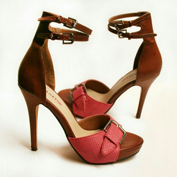 38 off JustFab Shoes JustFab Open Toe Strappy Pumps from Tabatha's