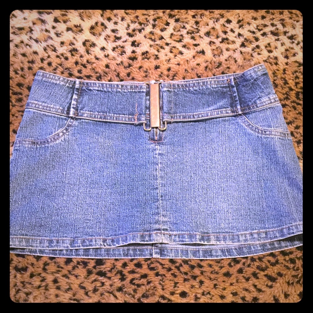 90s HYDRAULIC Jean Mini Skirt - SIZE : 3 🦋
