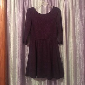 Sparkly Purple Winter Dress