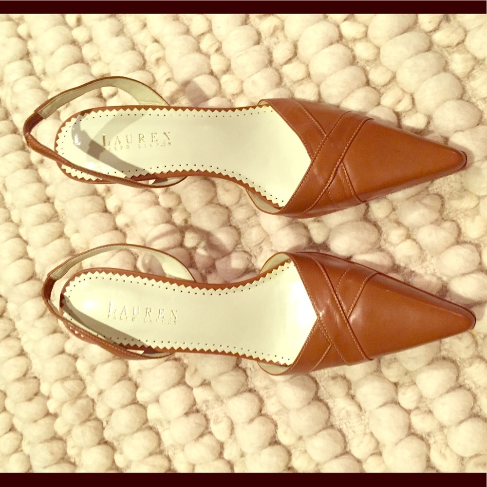 New Lauren Ralph Lauren leather heels