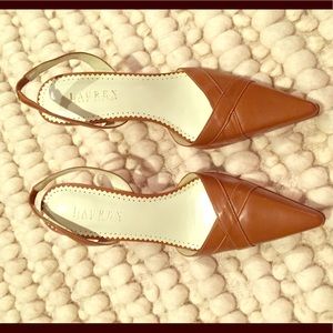 New Lauren Ralph Lauren leather heels