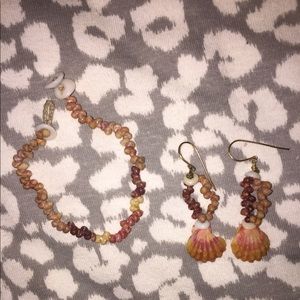 ⭐️SOLD⭐️ BNWOT Ni'ihau shell bracelet & earrings