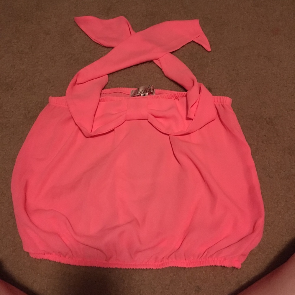 Hot pink crop top