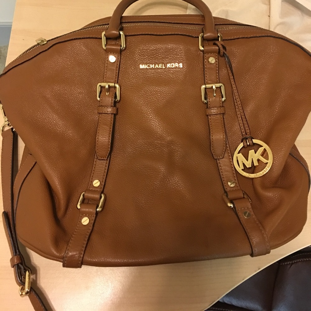 Michael Kors Brown Leather Satchel