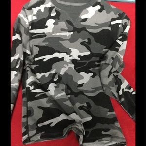 Black/grey camo thermal